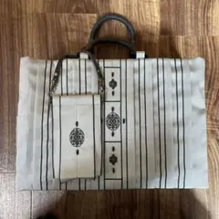 着物バッグ　和装　詩吟　お茶　お花　ハンドバッグ　和柄　ビーズ