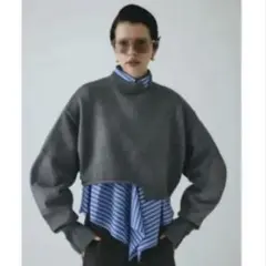 HeRIN.CYE ヘリンドットサイ アシンメトリーヘムニットトップスのサムネイル