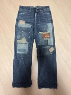 oldjoe パッチワークデザイン ダメージジーンズのサムネイル