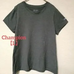 Champion【L】チャンピオン ワンポイントロゴ 半袖Tシャツ グレーのサムネイル
