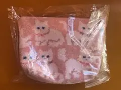 フェイラー/FEILER モフモフネコチャン 舟形ポーチ M