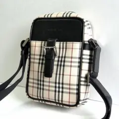 美品 BURBERRY バーバリー ノバチェック ショルダーバッグ ポシェットのサムネイル