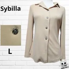 Sybilla シビラ テーラードジャケット ベージュ 綿100％ pjk37のサムネイル