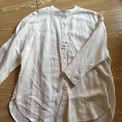 UNIQLO オフホワイト 七分袖シャツ L