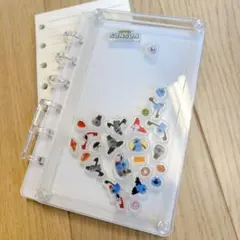 スンスン　DIYシャカシャカノートバインダーA7+ノート クリア シール帳