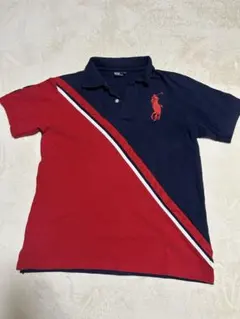 Polo by Ralph Lauren ネイビー/レッド ポロシャツ Lサイズ