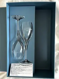 【未使用】テタンジェ シャンパングラス 2脚セット ギフト箱入り