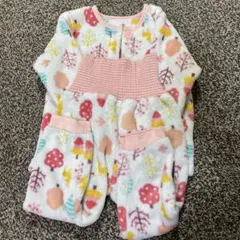 フリースパジャマ 95cm カラフル動物柄