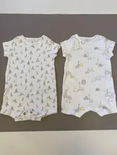 【next baby】動物柄ロンパース2枚セット