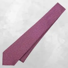 ブルガリ イタリア製 シルク セッテピエゲ ロゴマニア ネクタイ