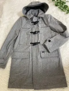 TOMMY HILFIGER グレー ダッフルコート フード付き M