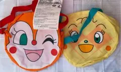 ドキンちゃん　メロンパンナちゃん　顔型ショルダーバッグ