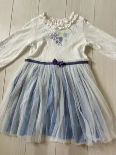 エルサ プリント 長袖ワンピース 120