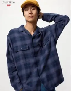 JW ANDERSON ブラッシュドコットンオーバーサイズシャツLサイズ