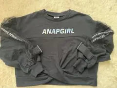 ANAPGIRL 黒 トレーナー Sサイズ