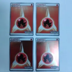 ポケモンカード 炎エネルギー130/BW-Pジムチャレンジ4枚セット