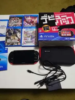 PS Vita 本体 デビューパック　ソフト5本セット