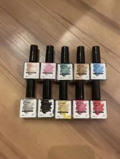 カラー2本追加多色ネイルリキッド　マーブルリキッド10→12色セット