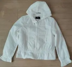 COMME CA ISM フード付きホワイトジャケット M