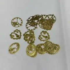 金属製ゴールドチャーム5種類セット
