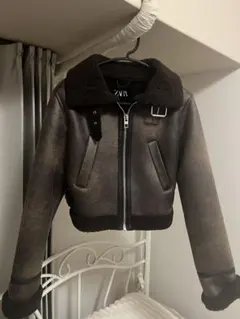 ZARA♥ブラウン ショートジャケット