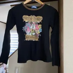 Disney ミニーマウス 長袖カットソー ブラック 160
