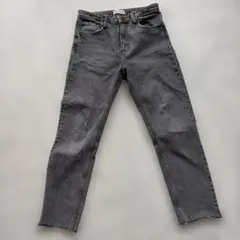 ZARA ストレートデニム グレー ブラック　EUR38 ヴィンテージ風のサムネイル