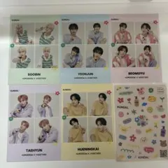 TXT クンダル ポストカード ステッカー セット
