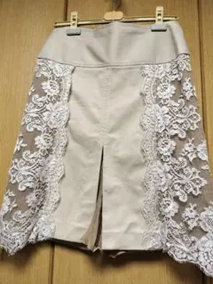 ヴィンテージDOLCE&GABBANA スカート レースベージュ サイズ40のサムネイル