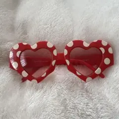 ミニーマウス ハート型サングラス