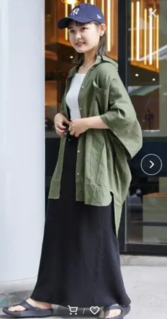 チャオパニックティピーリネンレーヨンドルマンブラウス