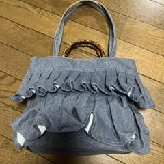 新品 ！LAZY SUSAN 「LS Scene」トートバッグ　バンブー　フリルのサムネイル