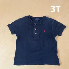 ラルフローレン　ポロシャツ　ノーカラー　3T