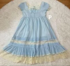 Deelia シンデレラフレアレースワンピース ブルー系