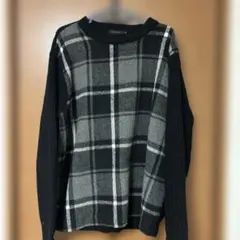 NIKO AND ... チェック柄ニットセーター　サイズ③