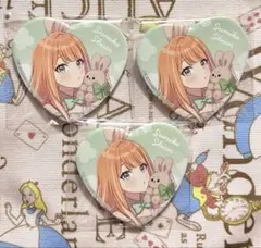 学園アイドルマスターLady Rabbit ハート缶バッジ 紫雲清夏