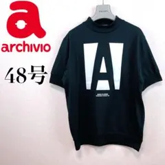 新品未使用 アルチビオ】機能素材使用切り替えデザインモックネック48