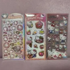 正規品　キティ　スパンコールパーティー クリアキャンディー　シール　セット