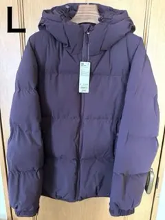gu ヒートパデッドブルゾン　パープル　L ダウン