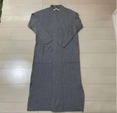 【AZUL basic】薄手ロングニットカーディガン