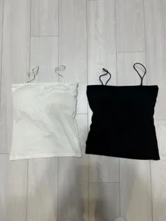 カップ付き キャミソール ブラトップ 2枚セット