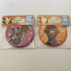 M*o様 【新品未使用】ズートピア ハッピーくじ I賞 缶ミラー 2点セット