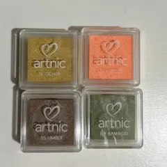 artnic スタンプセット 4色・押印スタンプ