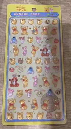 【正規品】新作　ボンボンドロップシールミニ　くまのプーさん　ディズニー