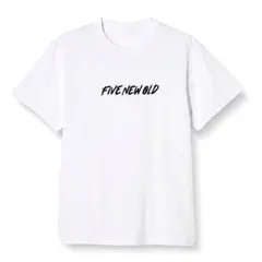 FIVE NEW OLD ファイブニューオールド 白T Tシャツ 刺繍ロゴ入