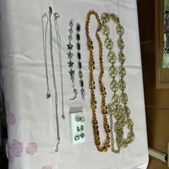 遺品整理 アクセサリー まとめ ネックレス 指輪 腕時計 18kgp パール調