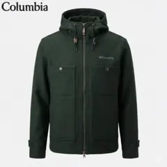 Columbia フーデッドウールジャケット S ダークグリーン