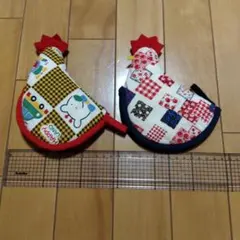 ニワトリ型 鍋つかみ ミトン 2個セットのサムネイル