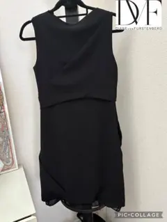 【美品✨】Diane von Furstenberg ノースリーブワンピース　黒