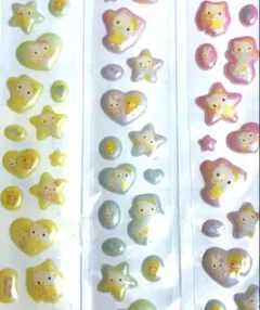 シール　ハローキティ　エンジェル　平成レトロ　サンリオ　天使　くま　うさぎ